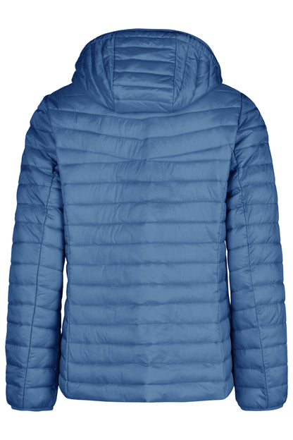 50490062 Padded Short Stripe Detail Coat Blue