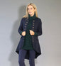 518655 Military Style Long W/Fall Jacket Navy