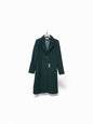 Knee Lgt Basic Wool Coat Green