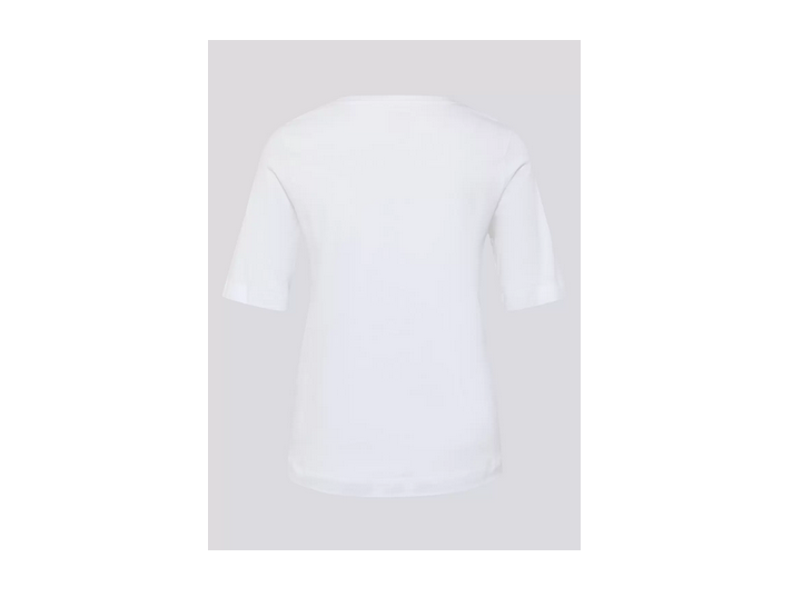 56-117311 O Neck Sh/Sl Diamonte Tee White
