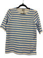 56-118350 Striped Sh/Sl Tee Blue/White