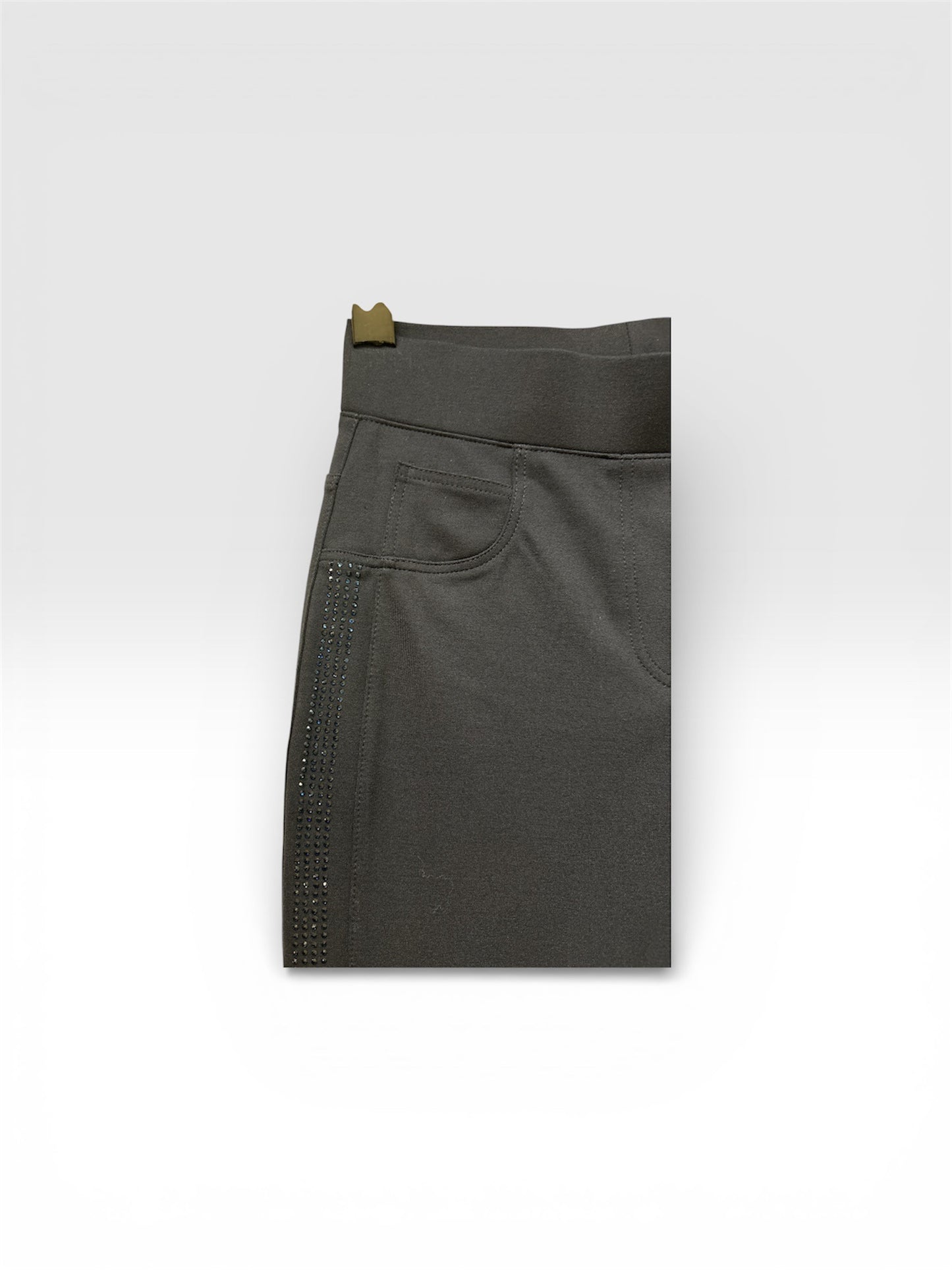 566T-Navy 566T Jean Style Heavy Trs Bling Side Sea Navy Black