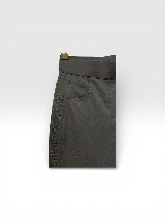 566T-Navy 566T Jean Style Heavy Trs Bling Side Sea Navy Black