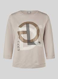 57-123306 o nck L/S top diamante front detail Beige