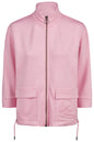 57010062 Zip Up Motif Pocket Tie Bottom Pink