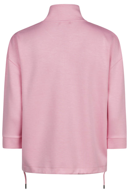 57010062 Zip Up Motif Pocket Tie Bottom Pink