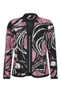57106 50323 Lace 3/4 Slve G/Man Collar B Black/Pink