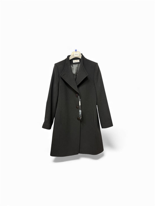 596-4490 Fold Back Funnel Neck 3/4 Lgt C Black