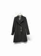 596-4490 Fold Back Funnel Neck 3/4 Lgt C Black