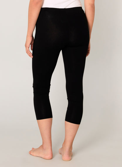 6000025 short length leggings Black