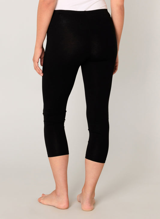 6000025 short length leggings Black