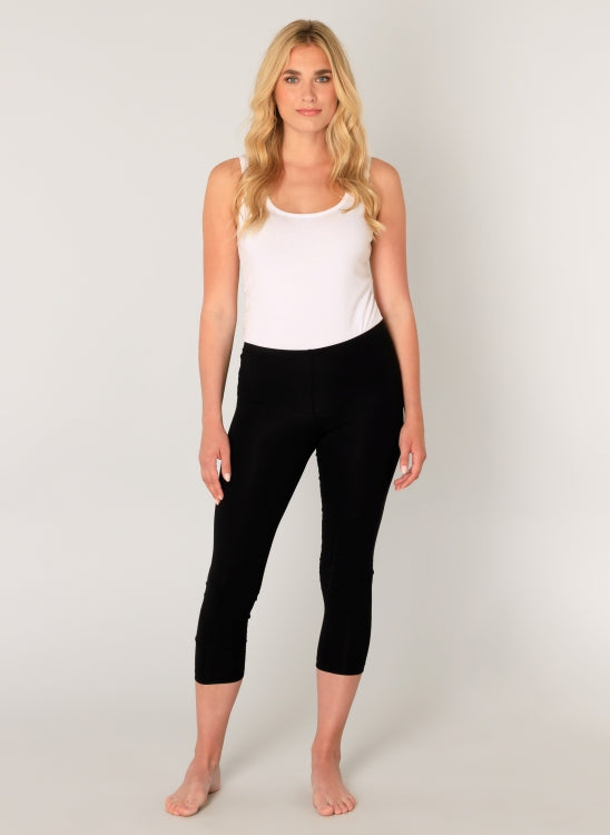 6000025 short length leggings Black