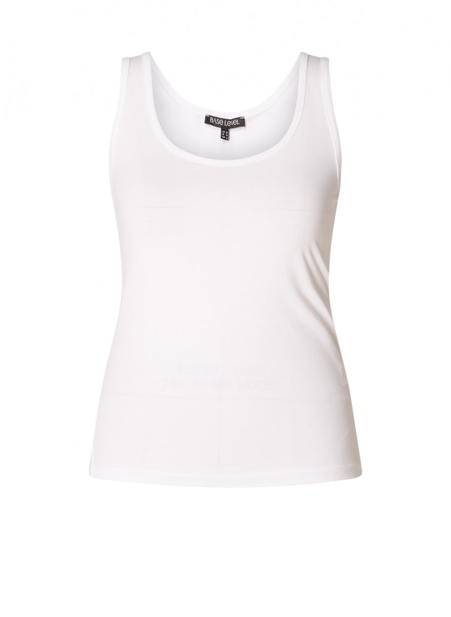 6000030 Basic Vest Top White