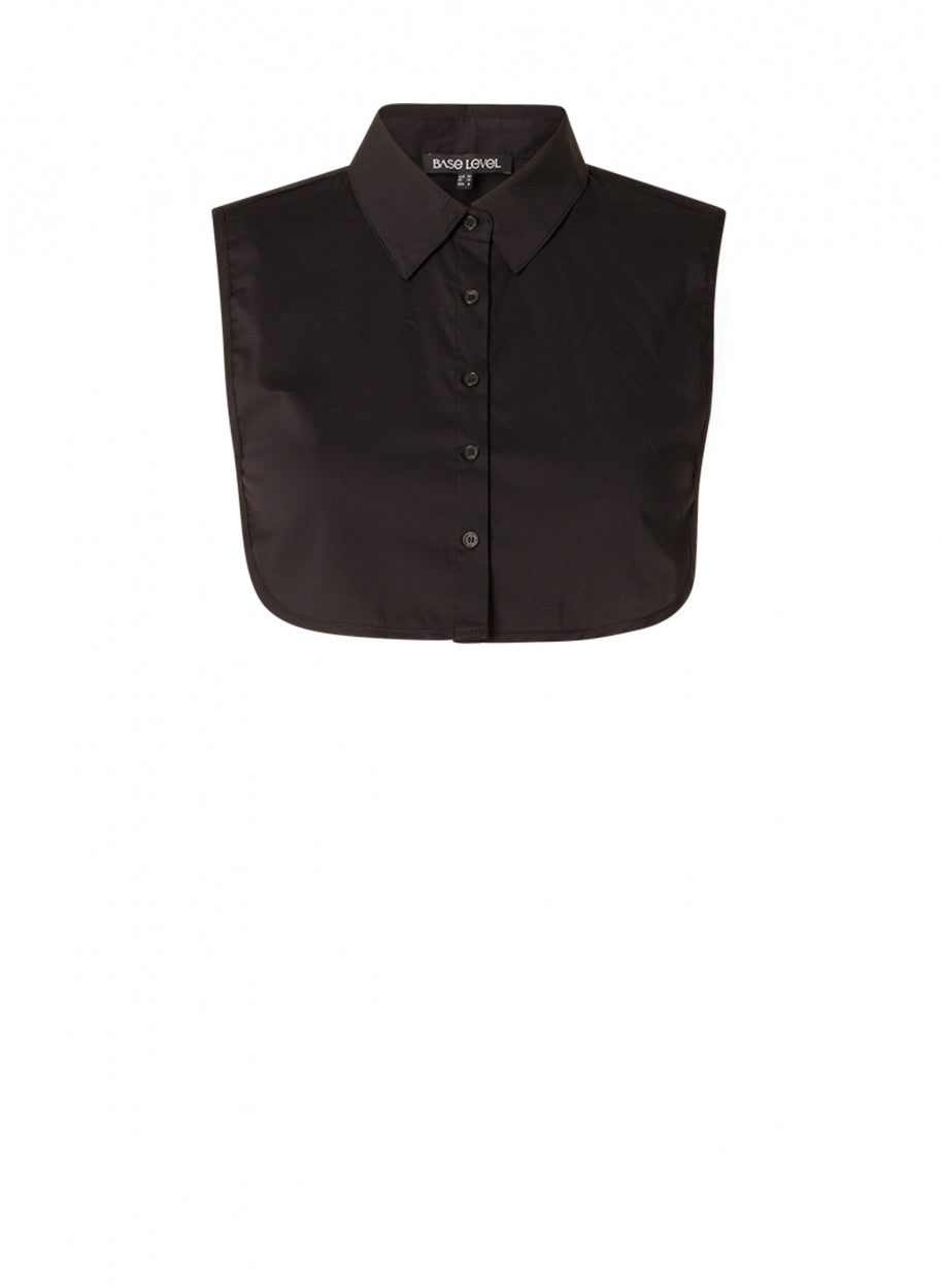 6000038 COLLAR WITH STRAPS Black