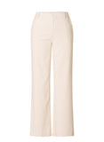 6000088 Stretch Wide Leg Button/Zip Trs Beige