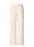 6000088 Stretch Wide Leg Button/Zip Trs Beige