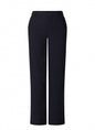 6000088 Stretch Wide Leg Button/Zip Trs Navy