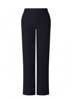 6000088 Stretch Wide Leg Button/Zip Trs Navy