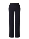 6000088 Stretch Wide Leg Button/Zip Trs Navy