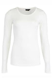 600543 Basic L/S O-Neck Top Cream