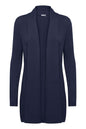 600778 Open Ribbed Cardigan Navy