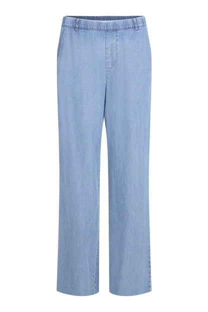 6015/6500 Elastic Waist Light Denim Wide Light Denim
