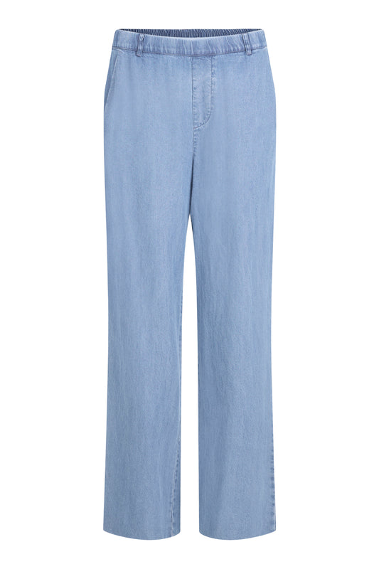6015/6500 Elastic Waist Light Denim Wide Light Denim