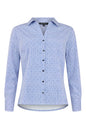 6054/6512 Pinstripe And Dot Shirt Navy/White