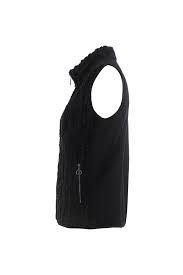 6141-505692 O/Size Jersey Zip Up Gilet Navy