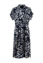 6190-505634 Cotton Print Roll Slve Belt Navy/White