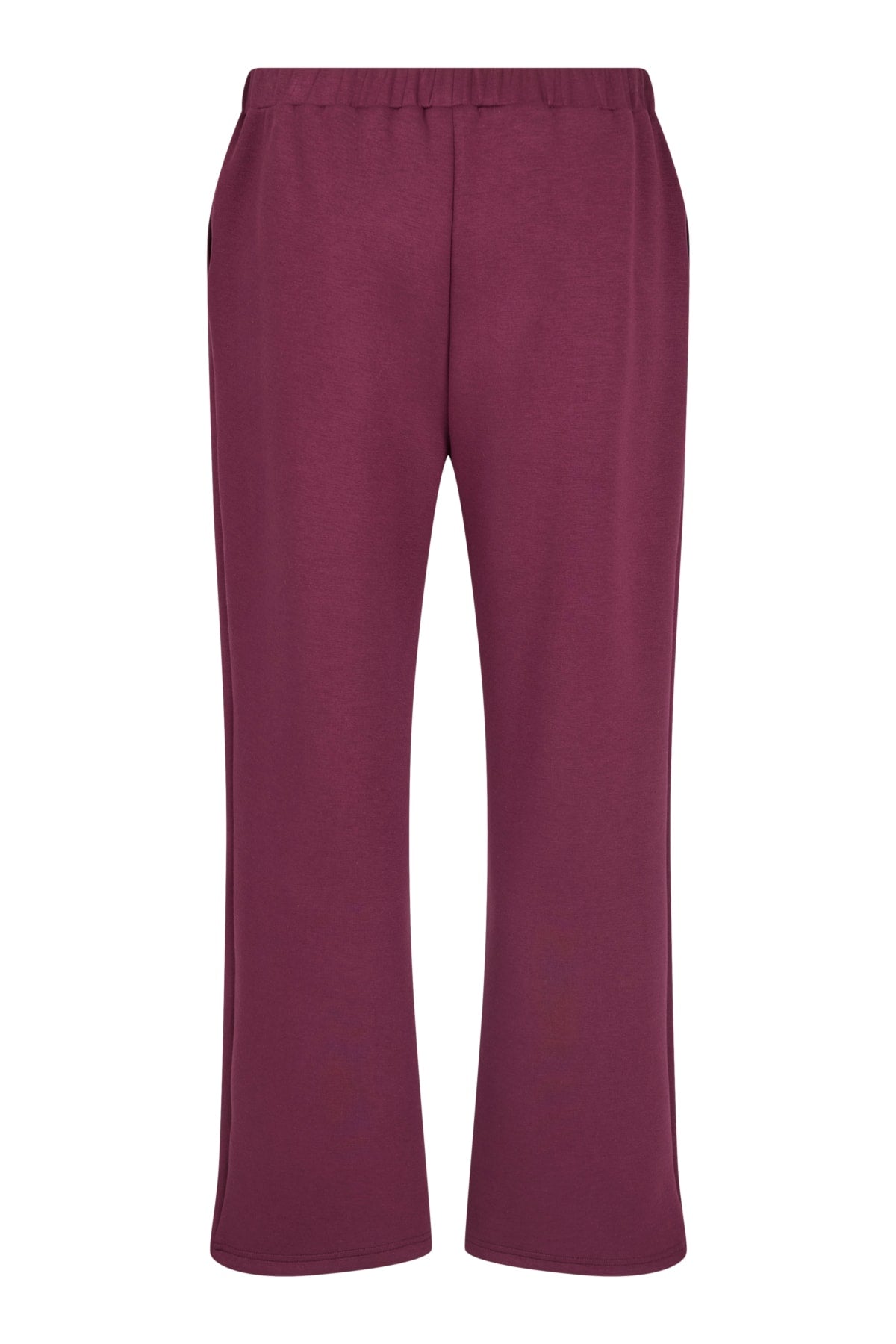 6346/6577 JERSEY PULLUP WIDE LEG TROUSERS Plum