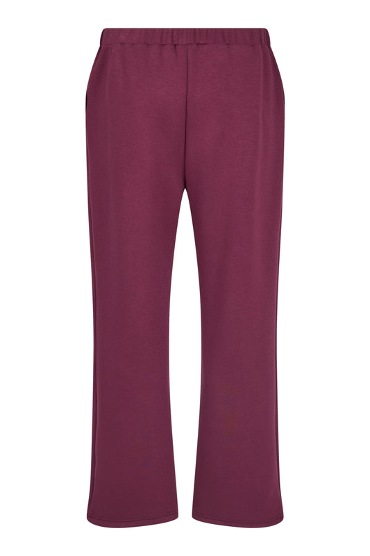6346/6577 JERSEY PULLUP WIDE LEG TROUSERS Plum