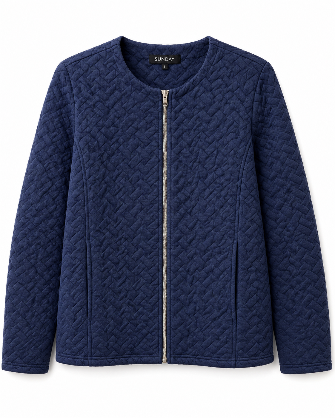 6350-6599 zip up with pockets jacket Navy