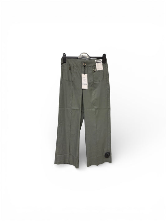 638C Wide Leg Patch Pocket 7/8 Lgt Trous Khaki