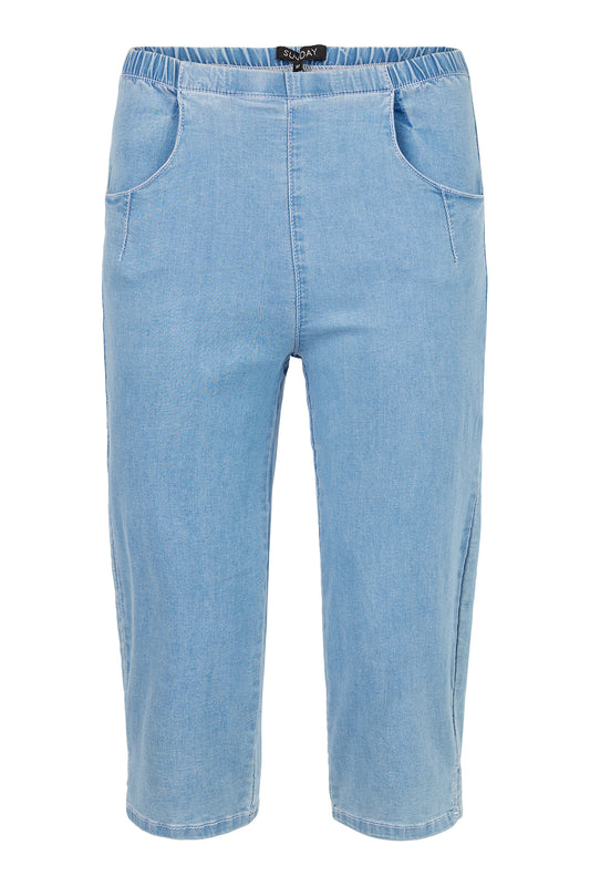 6537/6740 Soft Denim Pedal Pushers Denim