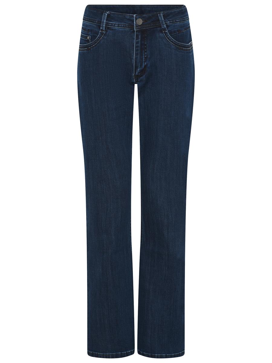 6614 Flared Pocket Design Jeans Denim