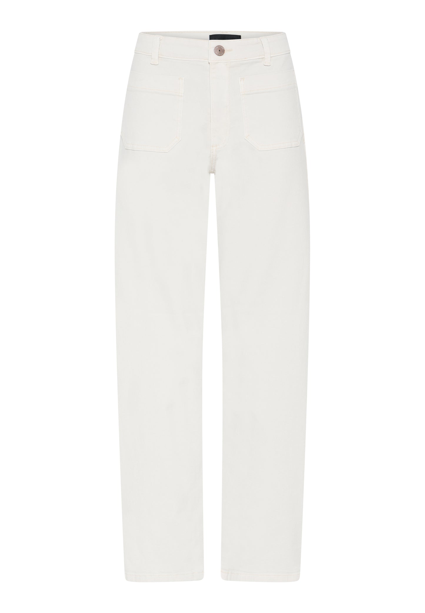 6648 Patch Pocket 7/8 Lgt Wide Leg Jean Beige