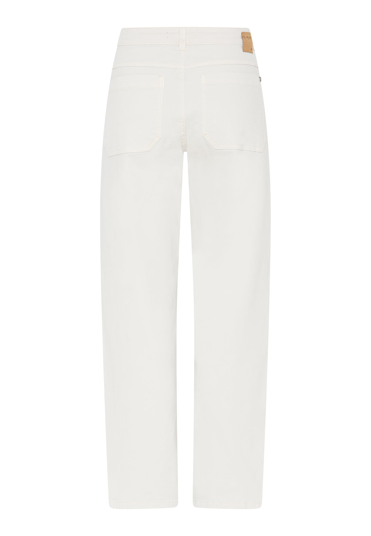 6648 Patch Pocket 7/8 Lgt Wide Leg Jean Beige