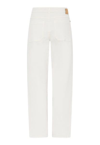 6648 Patch Pocket 7/8 Lgt Wide Leg Jean Beige