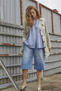 6649 Tencil Denim Wide Leg Shorts Light Denim