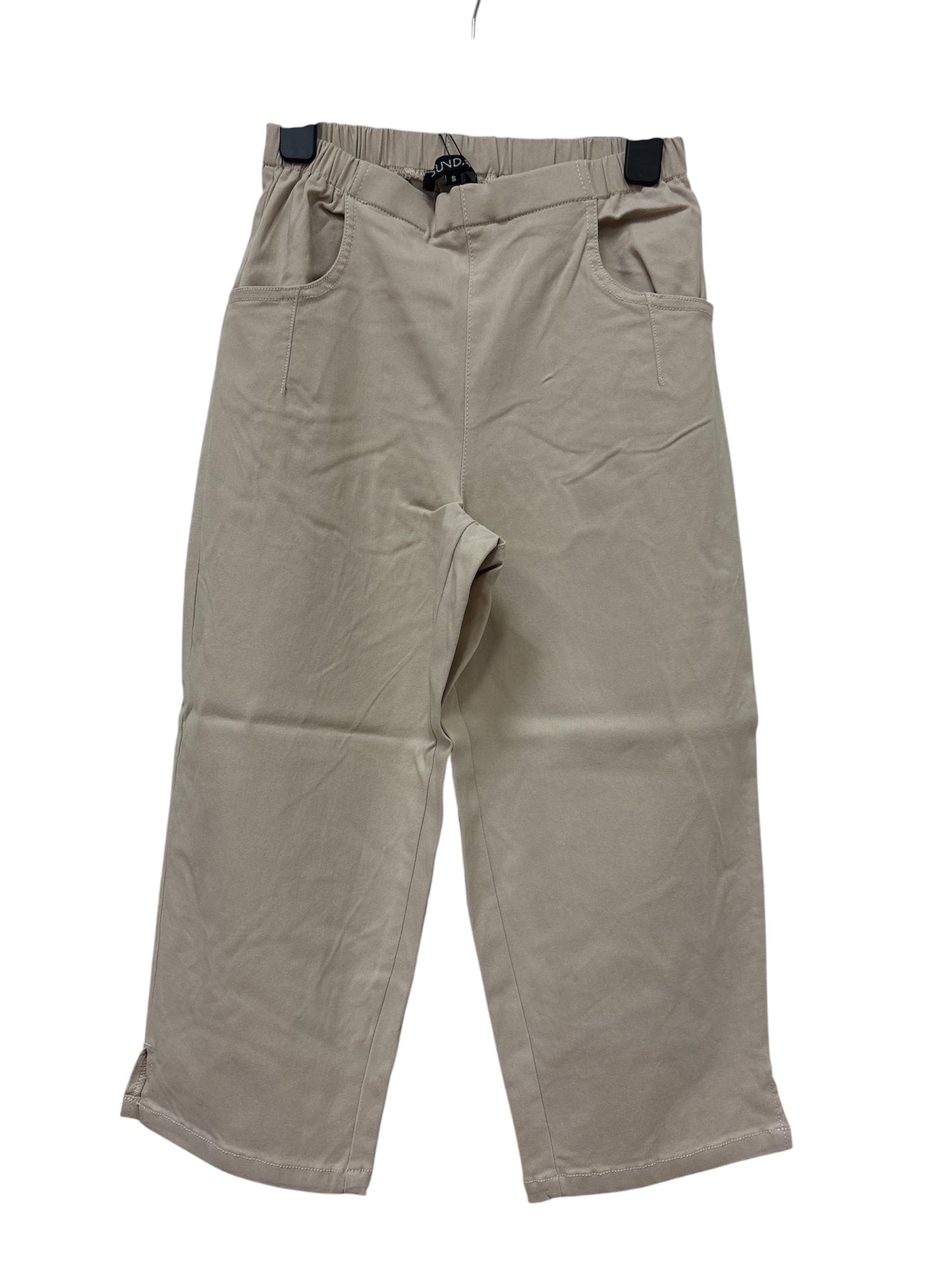 6699/6107 KNEE LENGTH SUPER STRETCHY PULL UP TROUSERS Beige