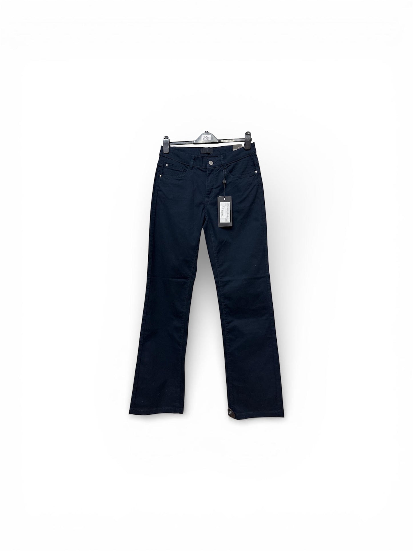 6716-Beige 6716 Emma Corduroy Straight Leg Jeans Beige Navy