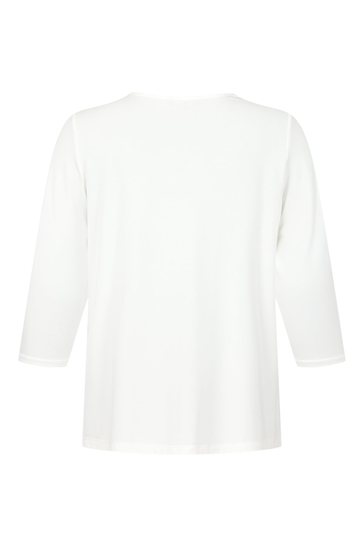 6826/6434 Pearl Neck 3/4 Slve Top Winter White