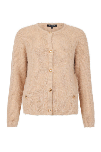 6869/6430 Mohair Gold Button Chanelle Ja Black