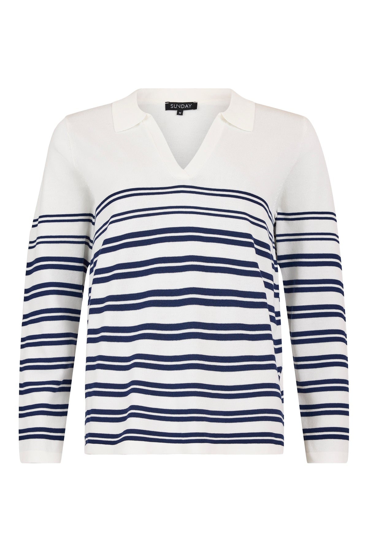 6929/6281 Collar Stripe Jumper Lilac