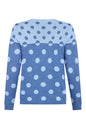 6947/6470 Polka Dot O-Neck Jumper Navy