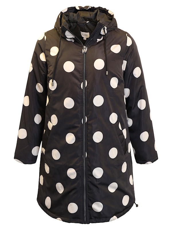 70008 black polka dot jacket Black