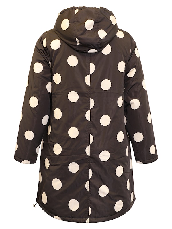70008 black polka dot jacket Black