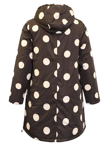70008 black polka dot jacket Black