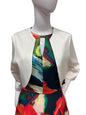 701.0 Satin Short Bolero Jacket Cream